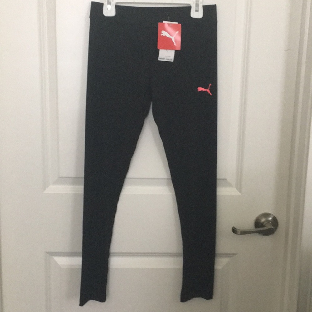 Puma Girls Active Pants Black Large(12-14)